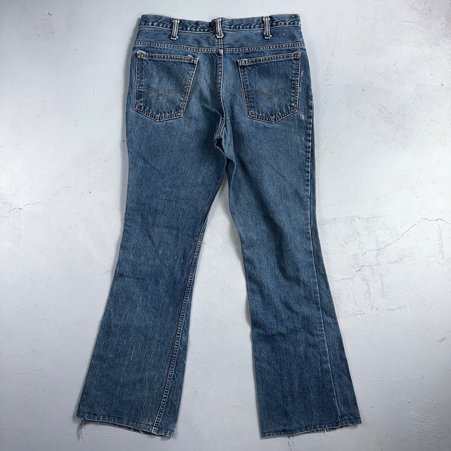 Levis 684 Vintage 70s USA Orange Tab Bootcut Flare Blue Bell Bottom Jeans 34x32