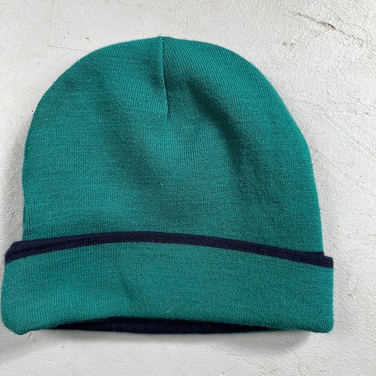 Nike VTG MLB Seattle Mariners LOGO Knit Skull Cap Beanie Hat 90s Double Sided