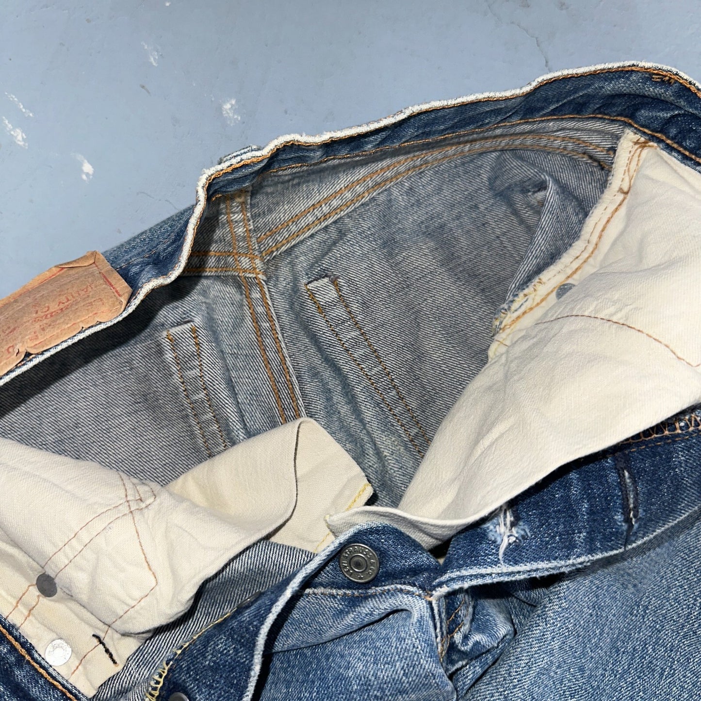 Levis 501 Big E Vintage 60s Redline Selvedge USA XX 1960s Jeans Act 24x27