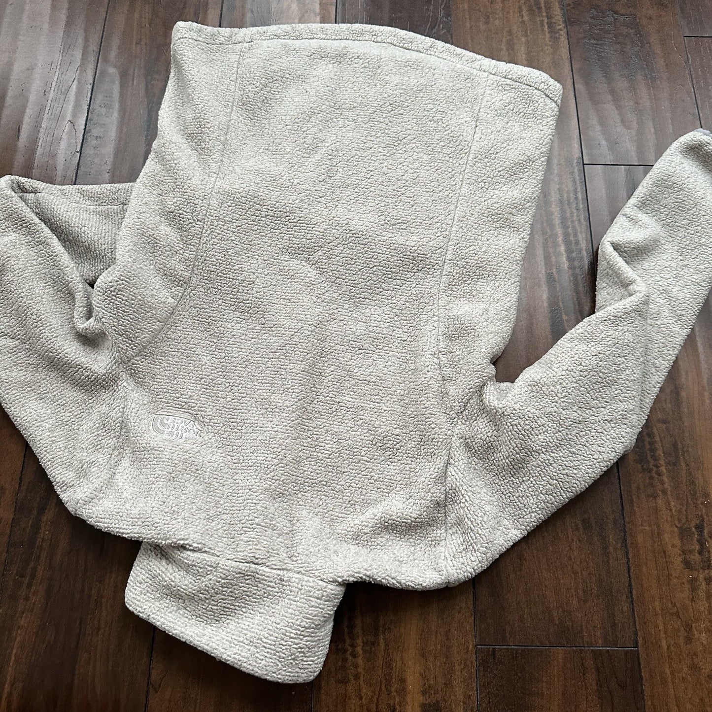 The North Face Fleece Jacket Womens Med Full Zip Sweatshirt Soft Oatmeal Sherpa