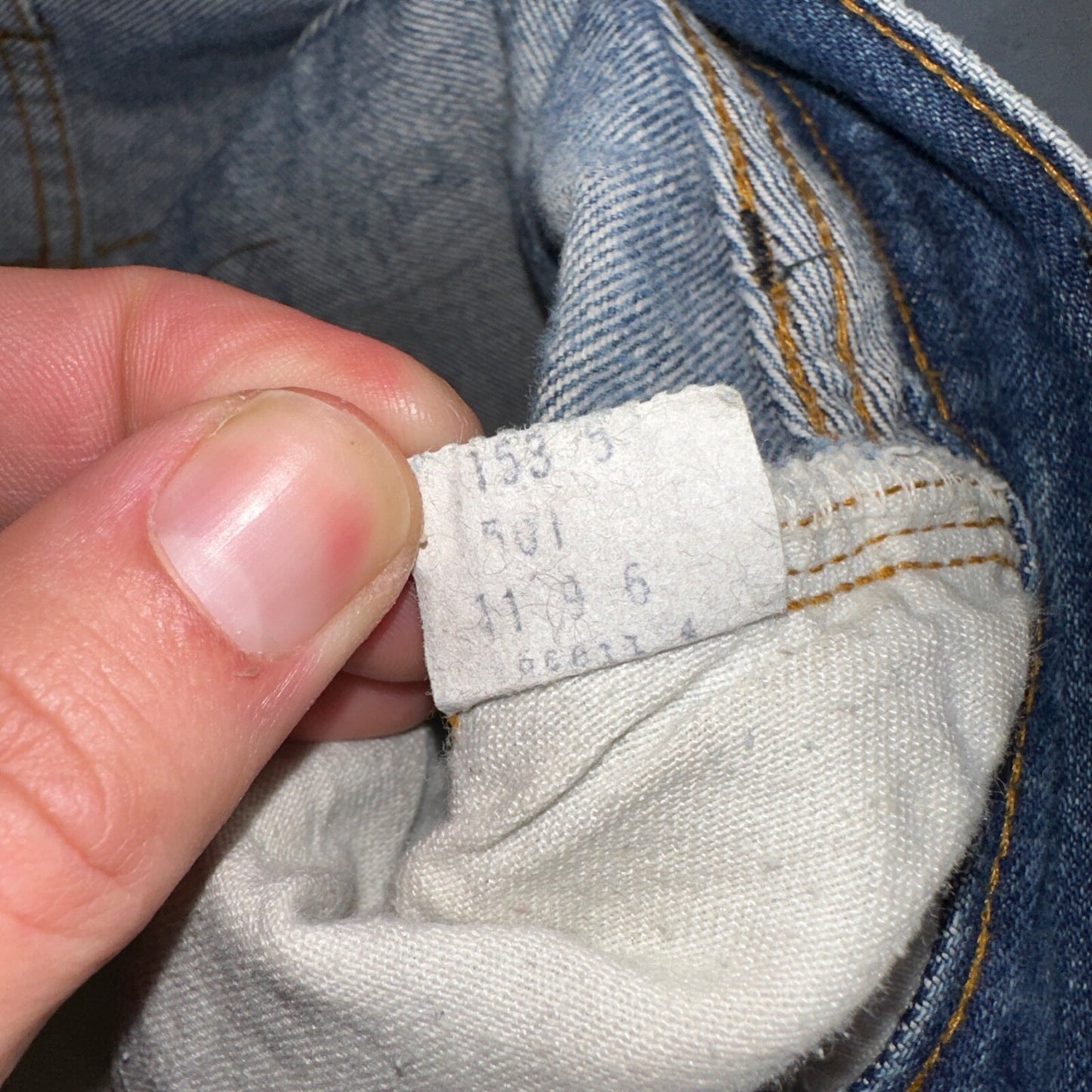 Levis 501 Vintage 80s Redline Selvedge USA XX Jeans Light Wash 34x34 Act 31x30