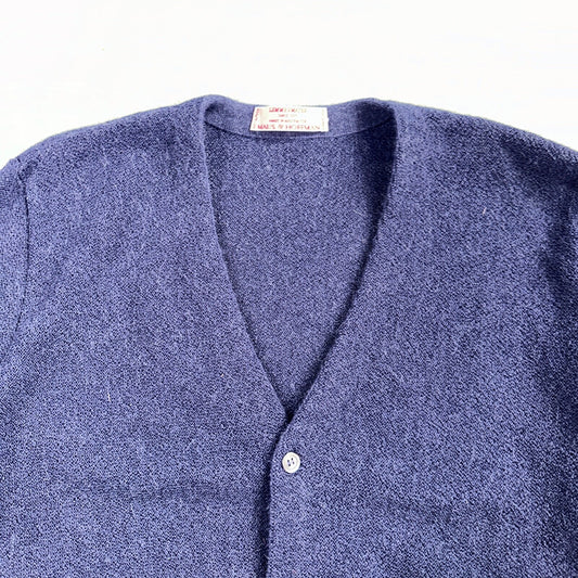 Lemmermayer Blue Sweater 100% Alpaca Cardigan Austria Maus & Hoffman Size 44 VTG