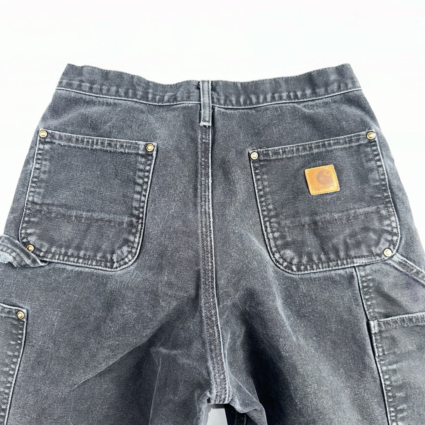 Carhartt VTG Double Knee Carpenter Pants Mexico B01 B136 BLK Black 30x34 A 27x31