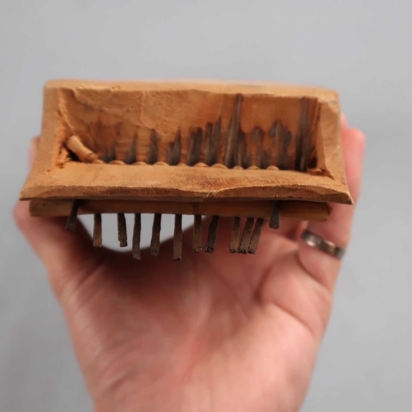Vintage South African Instrument KALIMBA Hugh Tracey 10 Keys Wooden Thumb Piano