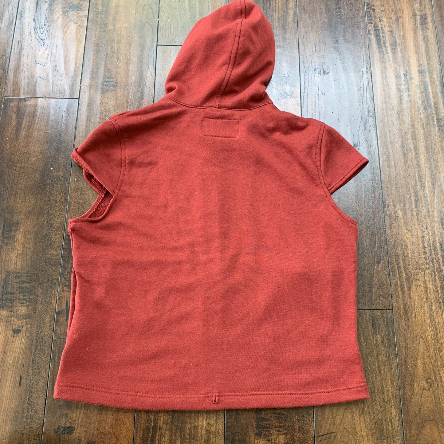 Harley Davidson Womens L Red Full Zip Fleece Vest Zipper Shirt Vintage Y2K