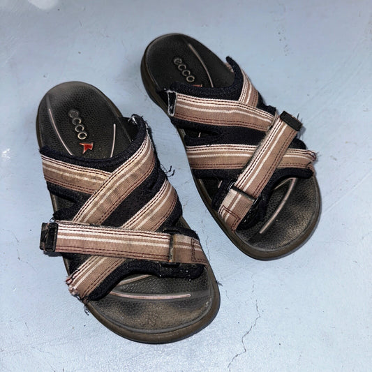 Ecco Hiking Sandals Womens 37 US 6/6.5 Brown Offroad Yucatan Outdoors FLAWS