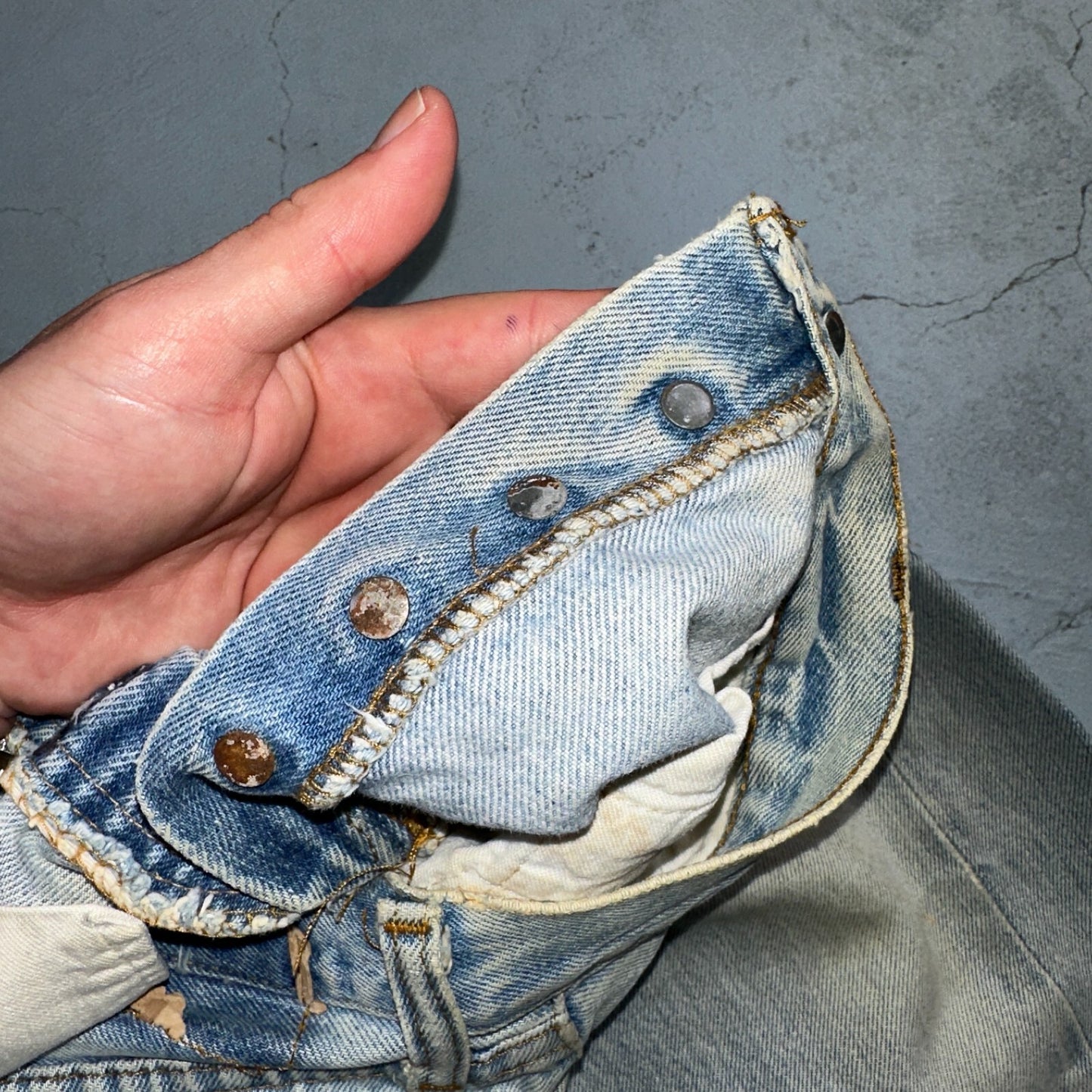 Levis 501 Vintage 80s Redline Selvedge USA XX Jeans Light Wash 1980s Act 28x29