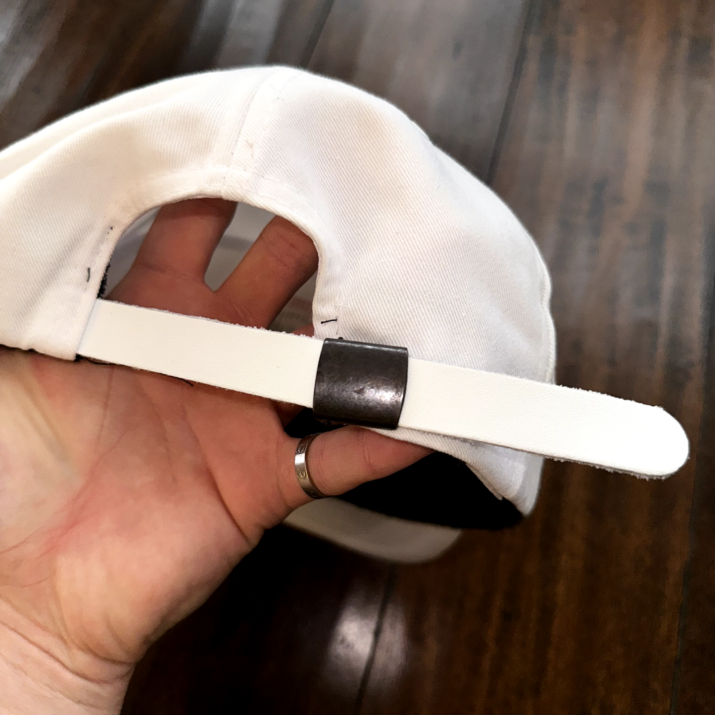 Hard Rock Cafe London Save The Planet White Adjustable Strapback Hat Adult VTG