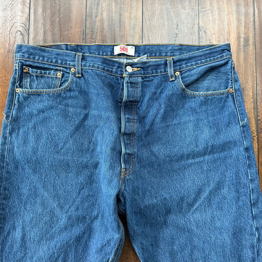 Levis 501 Vintage Y2K XX Straight Leg Jeans 44x32 Med Wash 2000s Act 40x29