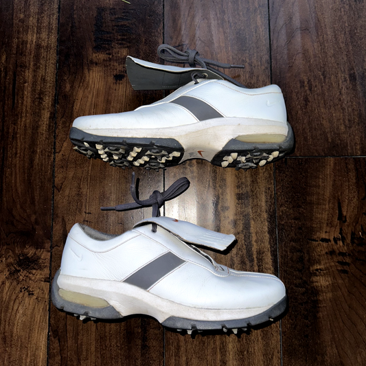 Womens Nike Sport Performance Golf Shoes Size 7 Spikes White VTG Y2K 309896-181