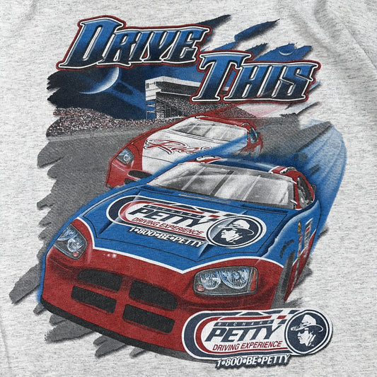 Vintage Dale Earnhardt Richard Petty Winston Cup Shirt Mens 2XL AOP NASCAR Y2K