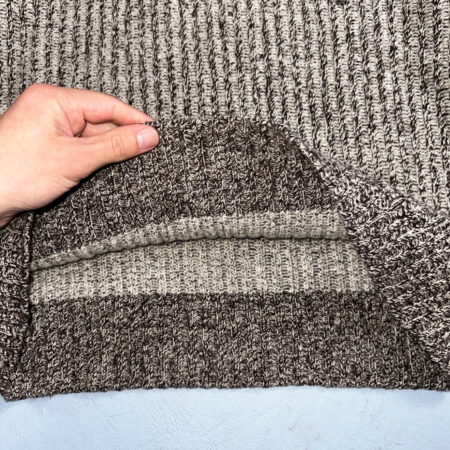 1950s Vintage Wool Pullover Sweater Shawl Novelty Walsted 44 Rockabilly 50s 60s