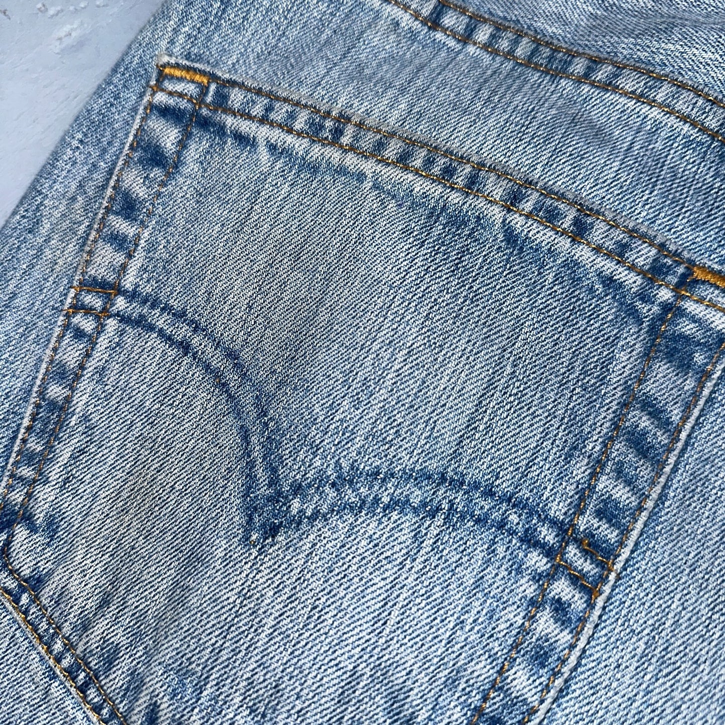 Levis 501 Vintage 90s USA XX Straight Leg Jeans Blue Light Wash 38x32 Act 36x32