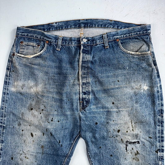 Levis 501 Vintage 70s SS Redline Selvedge USA XX Jeans Med Wash 48x30 Act 43x26