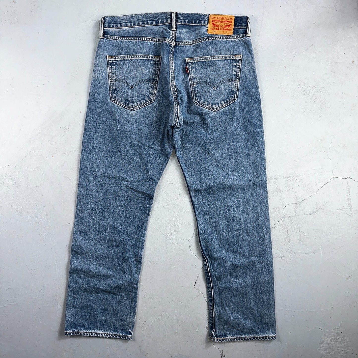 Levis 501 Y2K XX Straight Leg Jeans Blue VTG Med Wash 36x30 Act 35x28