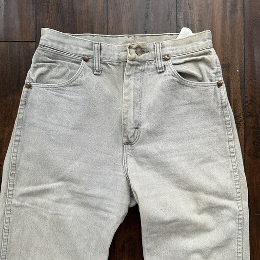 Vtg Wrangler COWBOY Jeans Womens 9 27x29 Gray Denim 13MGYG Pants USA 70s Scovill