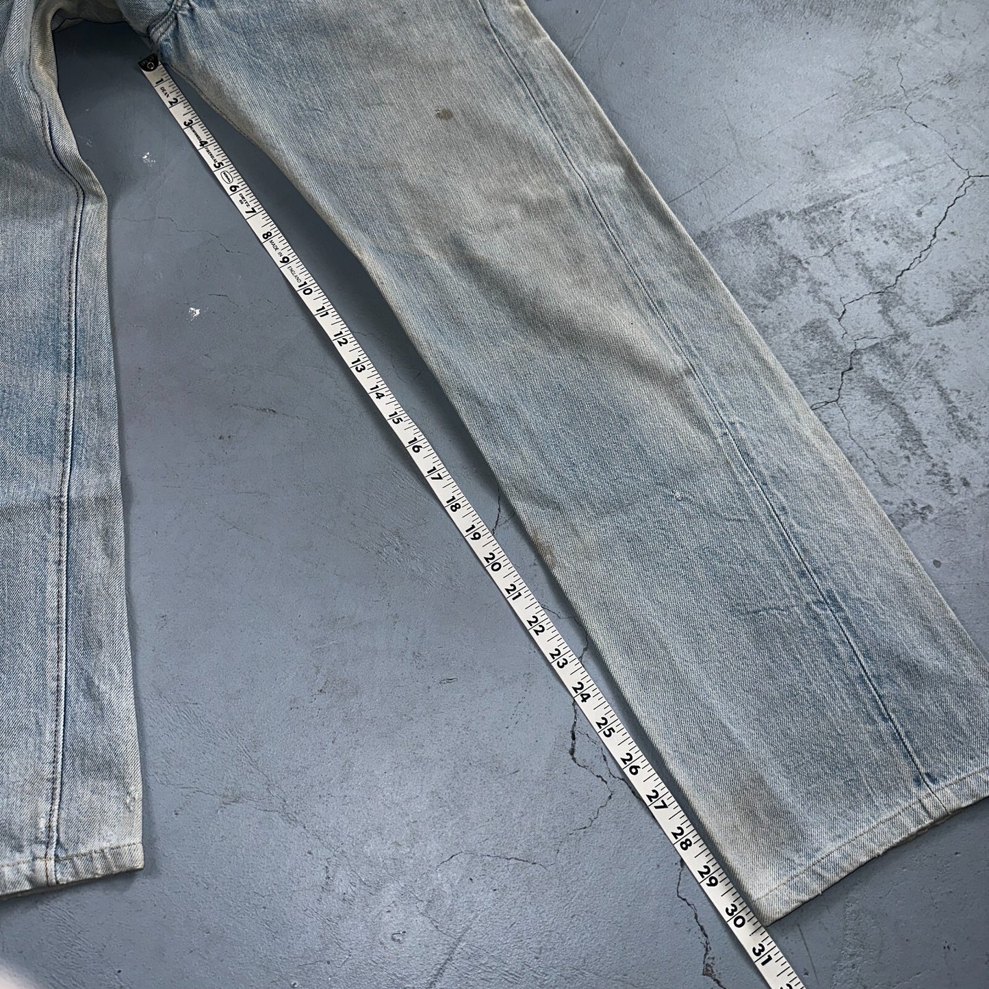 Levis 501 Vintage 80s Redline Selvedge USA XX Jeans Light Wash 1980s Act 29x30