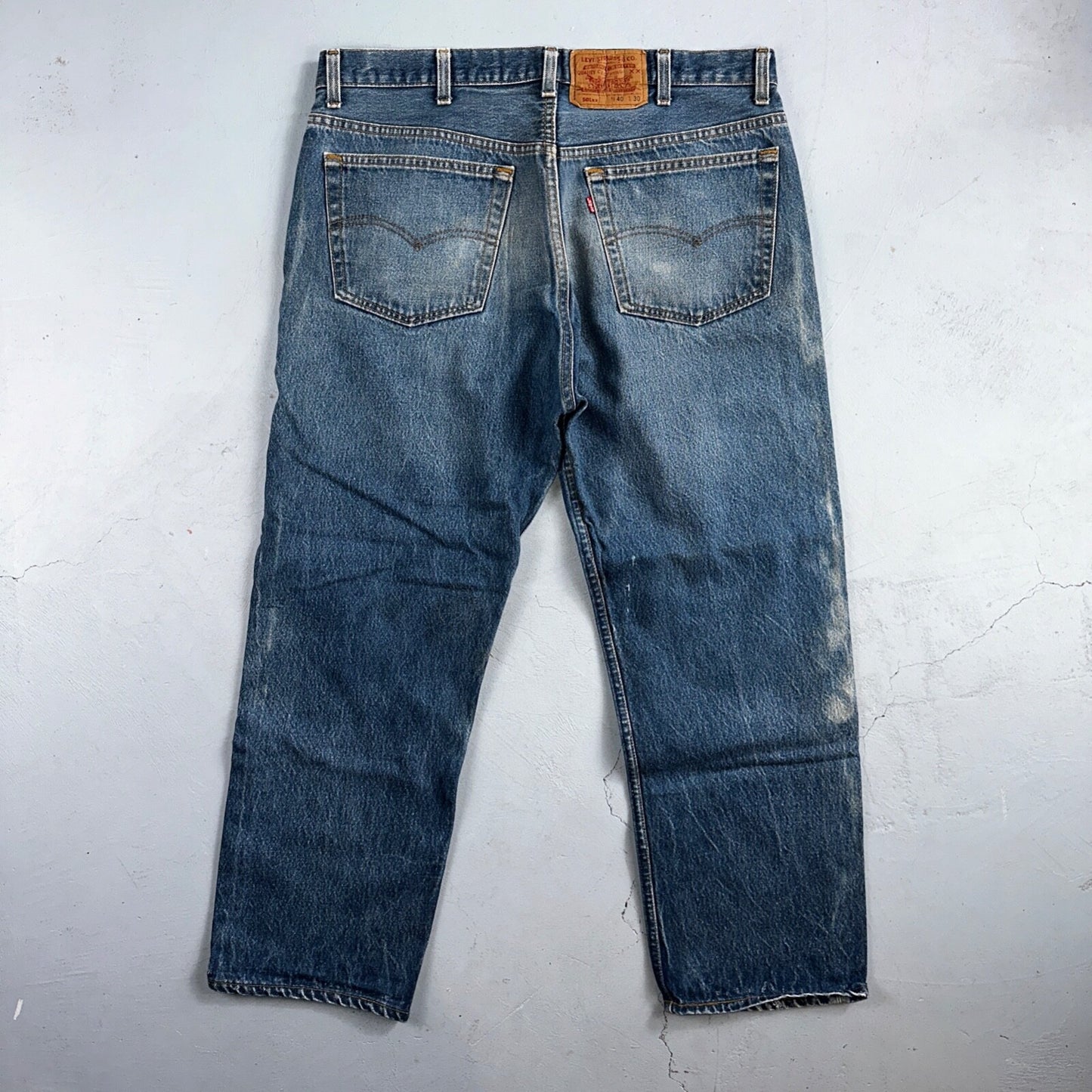 Levis 501 Vintage 90s USA XX Straight Leg Jeans Blue Med Wash 40x30 Act 36x27