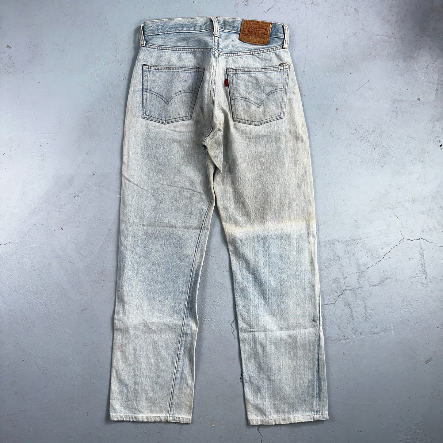 Levis 501 Vintage 80s Redline Selvedge USA XX Jeans Light Wash 1980s Act 29x30