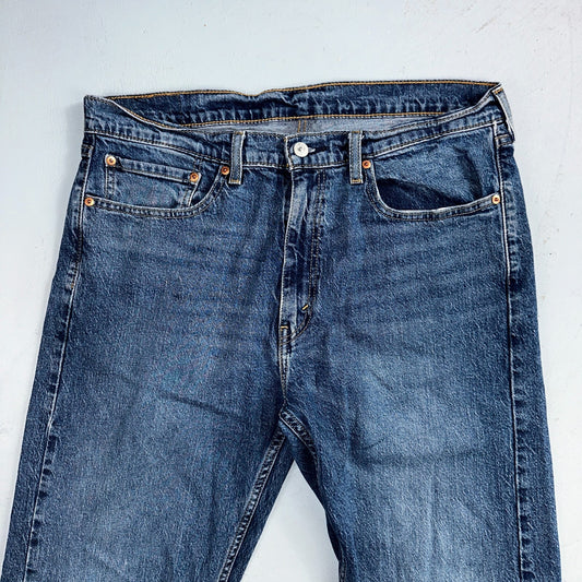 Levis 505 Vintage Y2K Jeans Blue Med Wash Zipper Fly Straight 36x32 Act 36x31