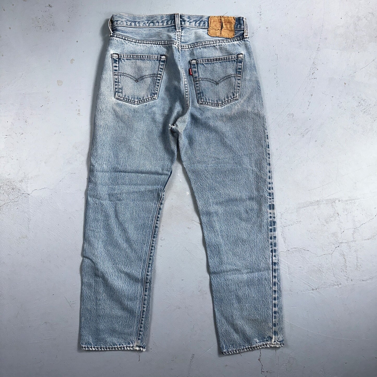 Levis 501 Vintage 80s Redline Selvedge USA XX Jeans Light Wash 32x30 Act 30x28