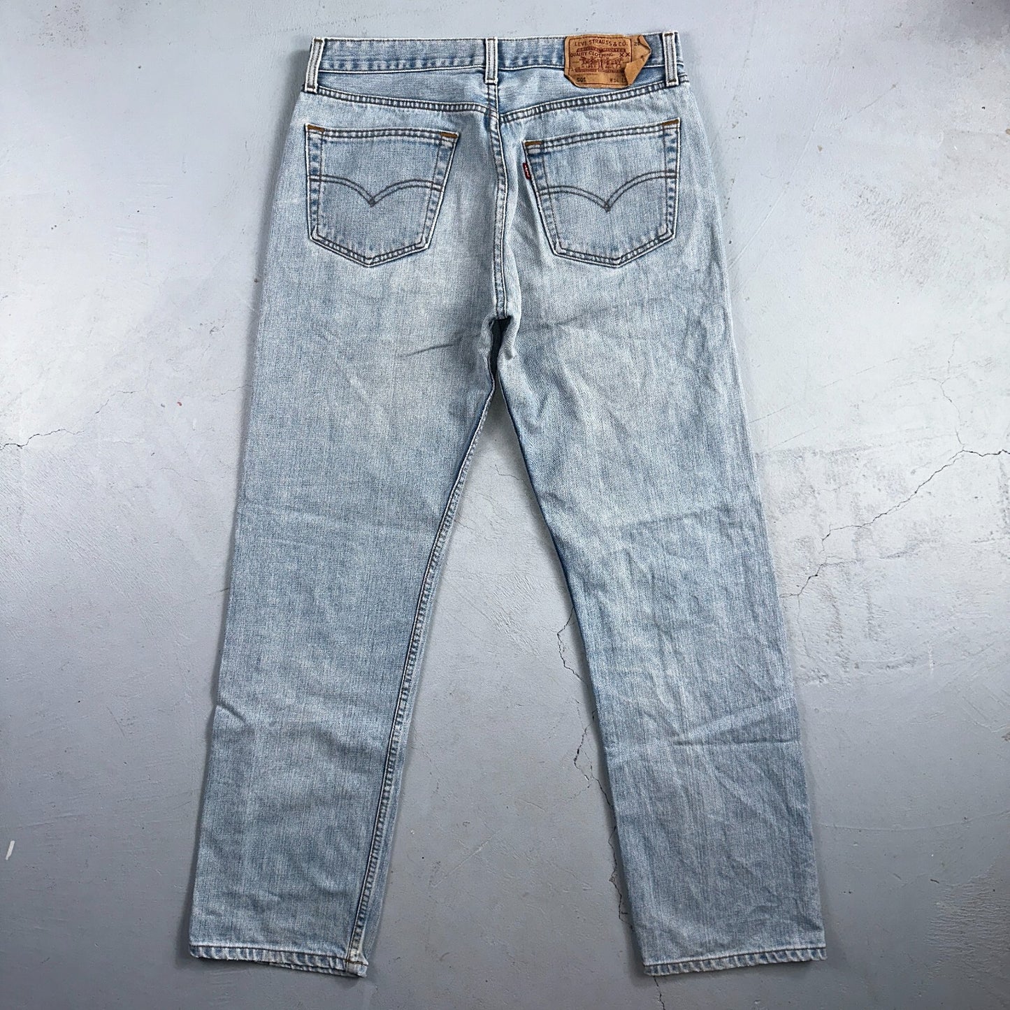 Levis 501 Vintage Y2K XX Straight Leg Jeans Blue Light Wash 34x34 Act 32x31