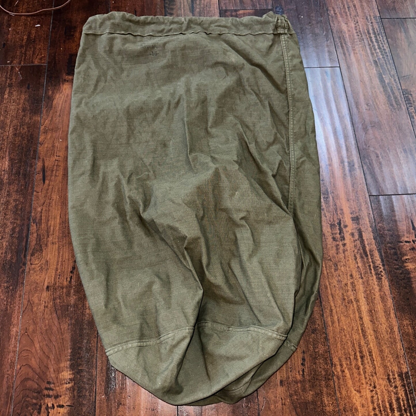GENUINE MILITARY ISSUE US ARMY LAUNDRY OD GREEN LAUNDRY BAG USED POST WWII
