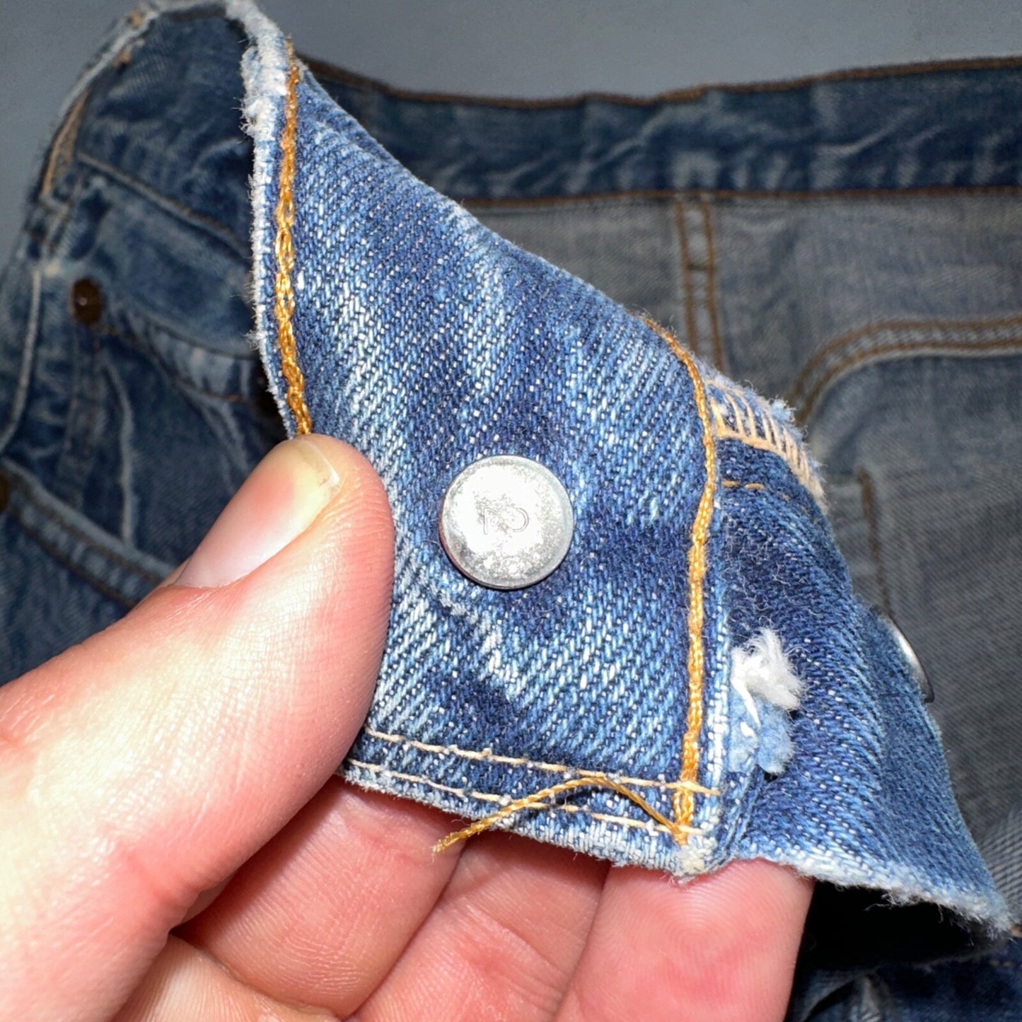 Levis 501 Big E Vintage 60s Redline Selvedge USA XX 1960s Jeans 66 Act 28x28