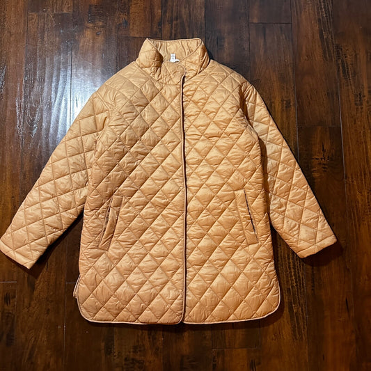 Time & Tru Misses Size M Peach Barn Jacket Beige Brown