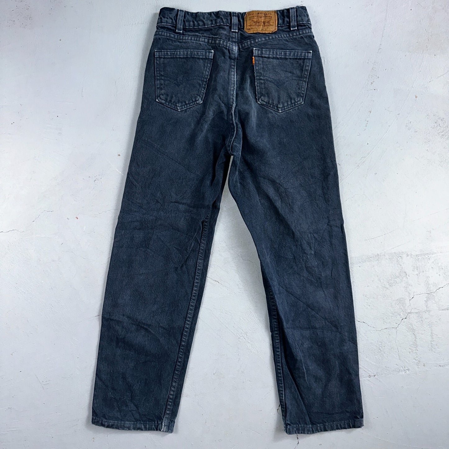 Levis 560 VTG Jeans Womens 14 Blue Wash Loose Straight Orange Tab Denim 25x26