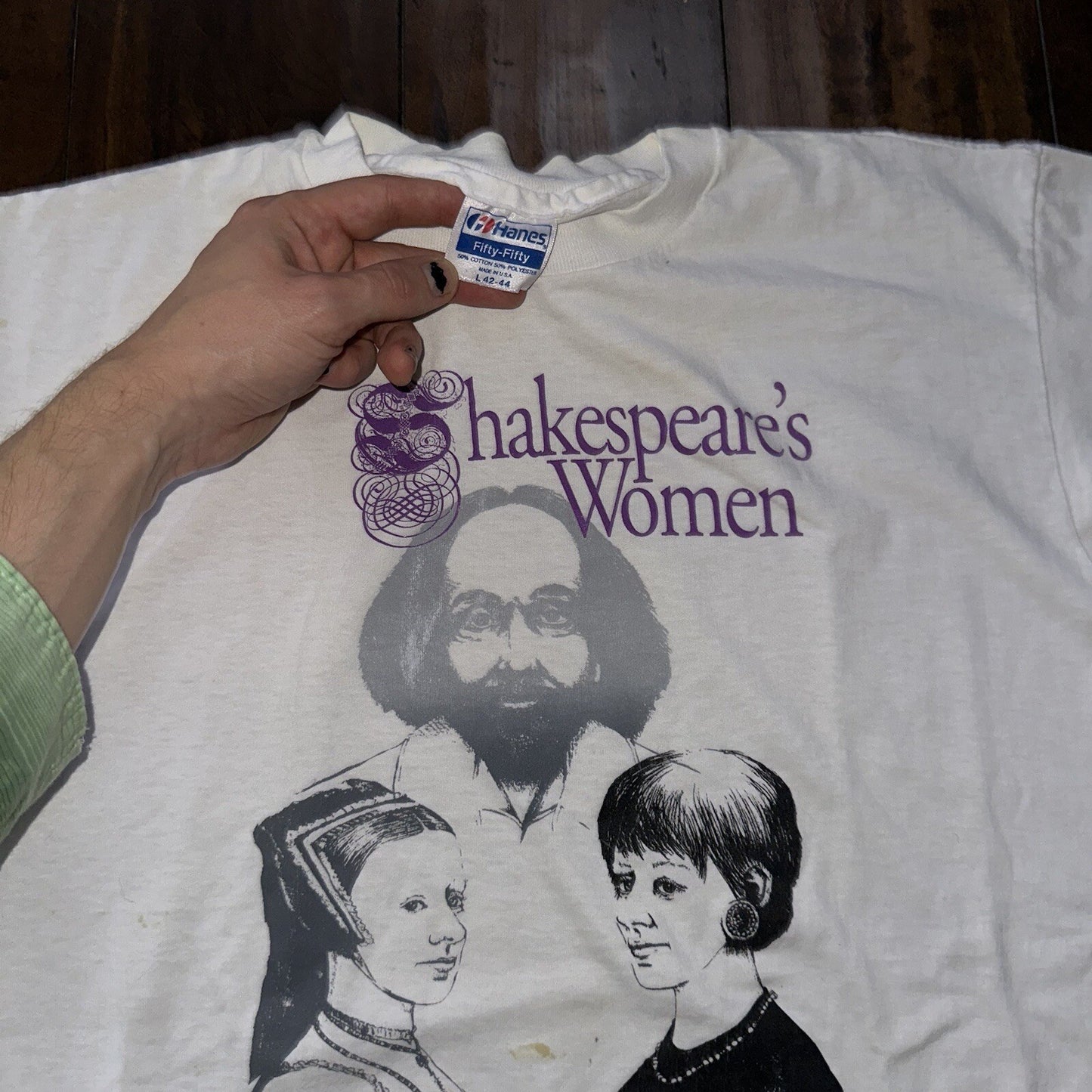 Shakespeare Women Vintage T Shirt Willamette University Theatre Music Art Poetry