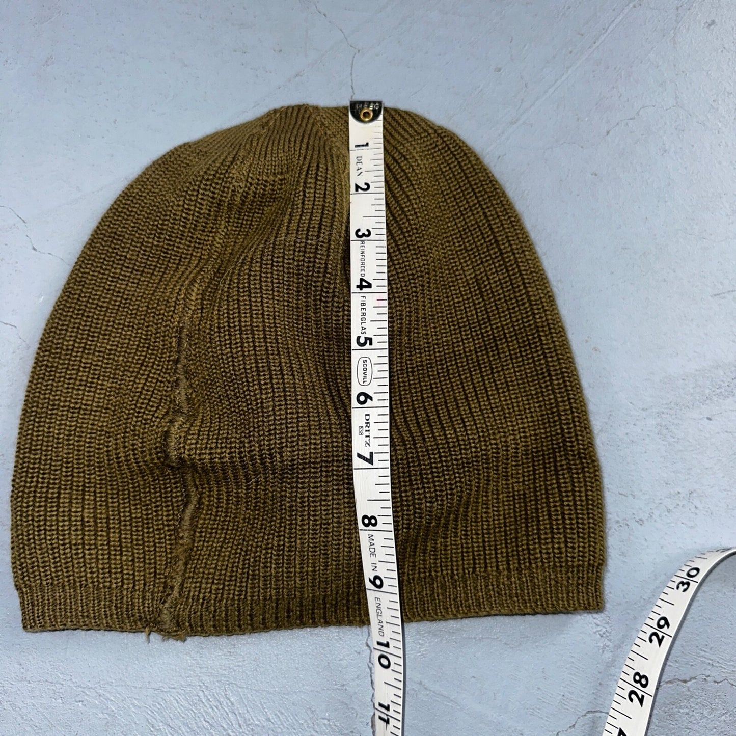 Vintage WWII Watch Cap Hat A-4 Rare Green Air Force Army 40s 50s Military A4 WW2