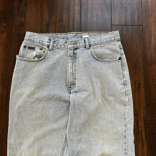 Vintage Calvin Klein Jeans Mens 34 Blue Stonewash 1990s USA 90s 31x27 Light