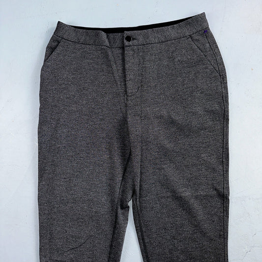 Lululemon Size 10 Grey Marle Ponte High Waist Fly Slim Fit Dress Pants Casual