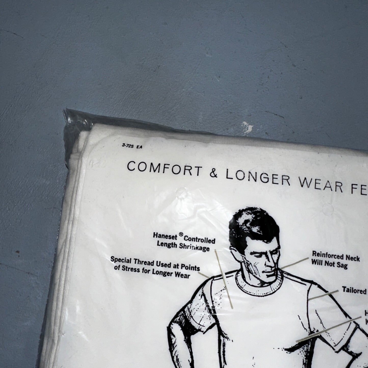 1960s Hanes Vintage White Blank T Shirt Mens Rockabilly Lot Of 3 Pack 60s 50s