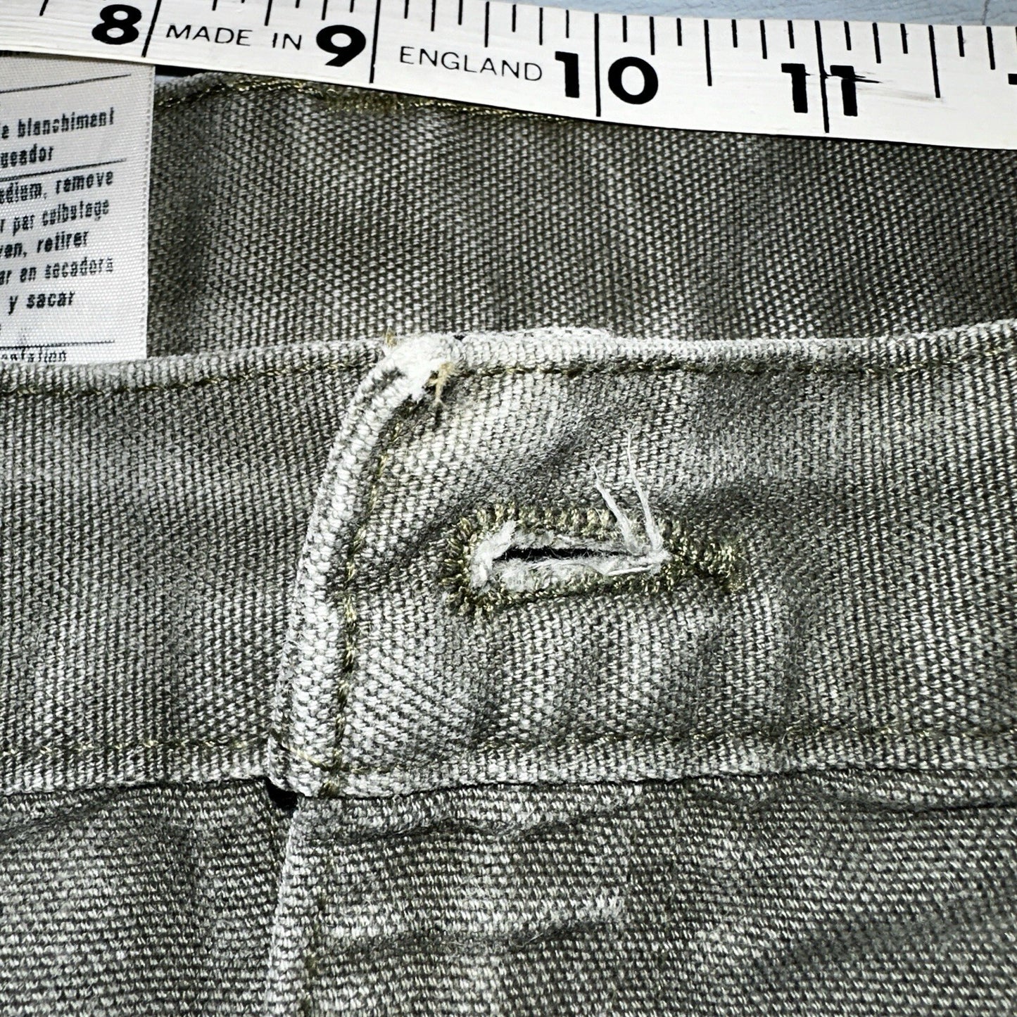 Carhartt VTG Double Knee Carpenter Pants Mexico B01 B136 MOS Green Act 38x32