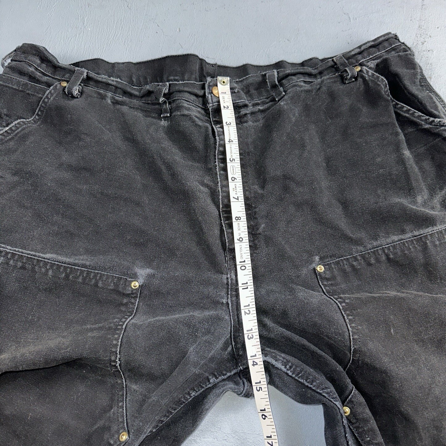 Carhartt VTG Double Knee Carpenter Pants USA B01 BLK Black Act 42x31