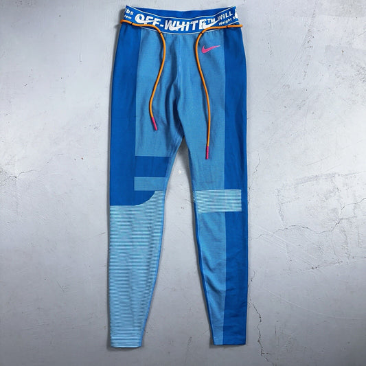 OFF-WHITE x NIKE Training Leggings Tape Band Sweatpants Small Virgil Abloh Gym