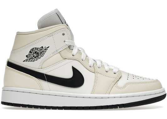 Nike Size 10W Air Jordan 1 Mid Coconut Milk White Cream 8.5M - BQ6472-121