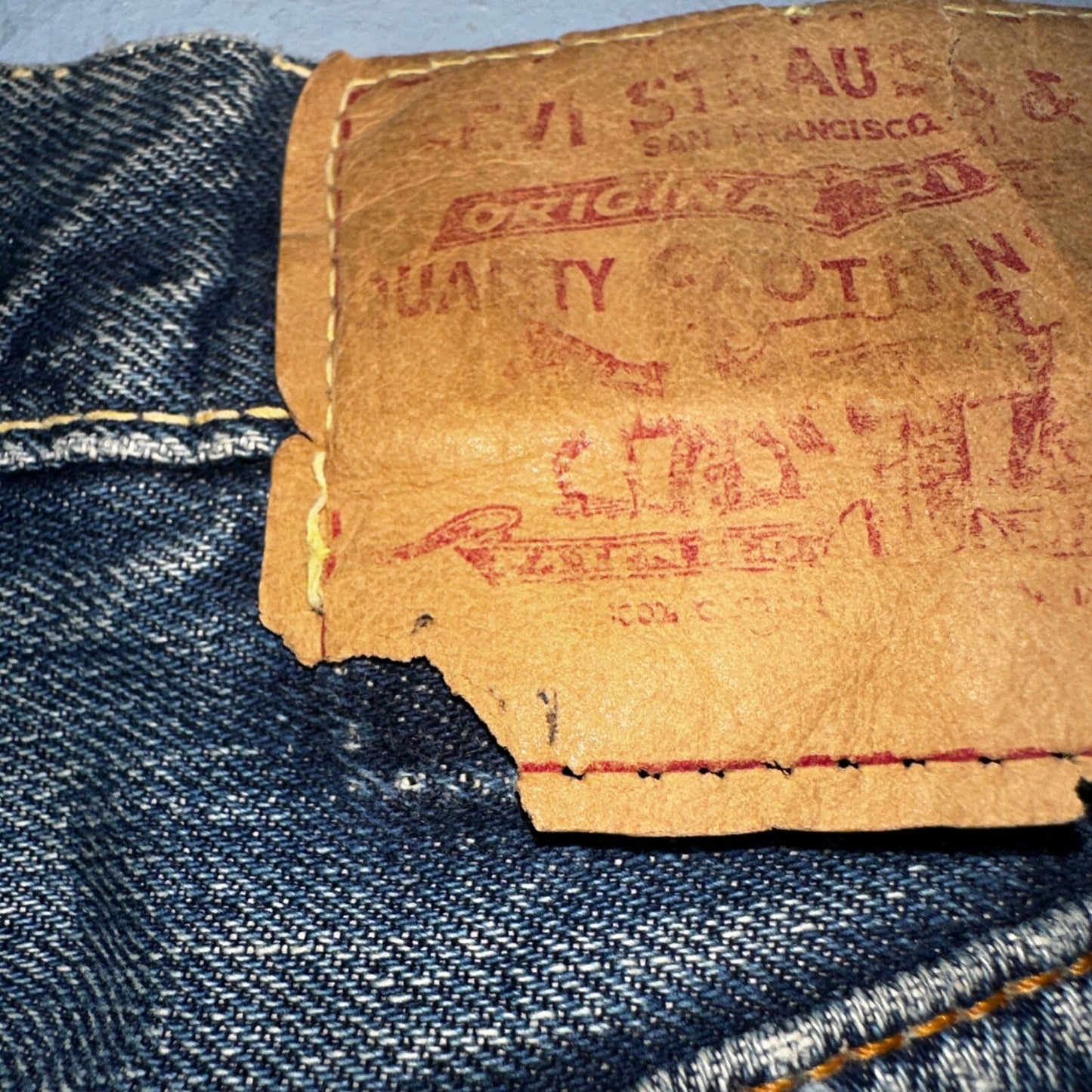 Levis 501 Big E Vintage 60s Redline Selvedge USA XX 1960s Jeans Act 28x28