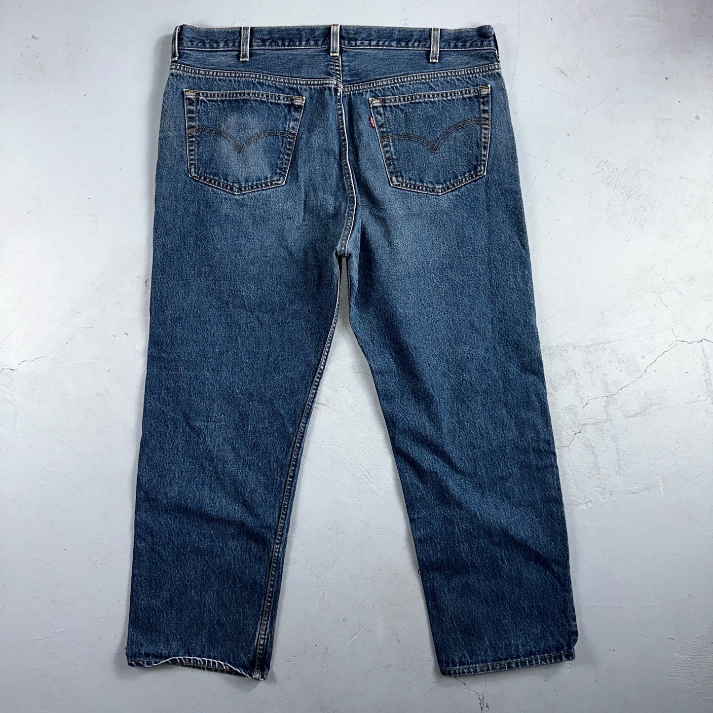 Levis 501 Vintage 90s USA XX Straight Leg Jeans Blue Med Wash 44x32 Act 40x28
