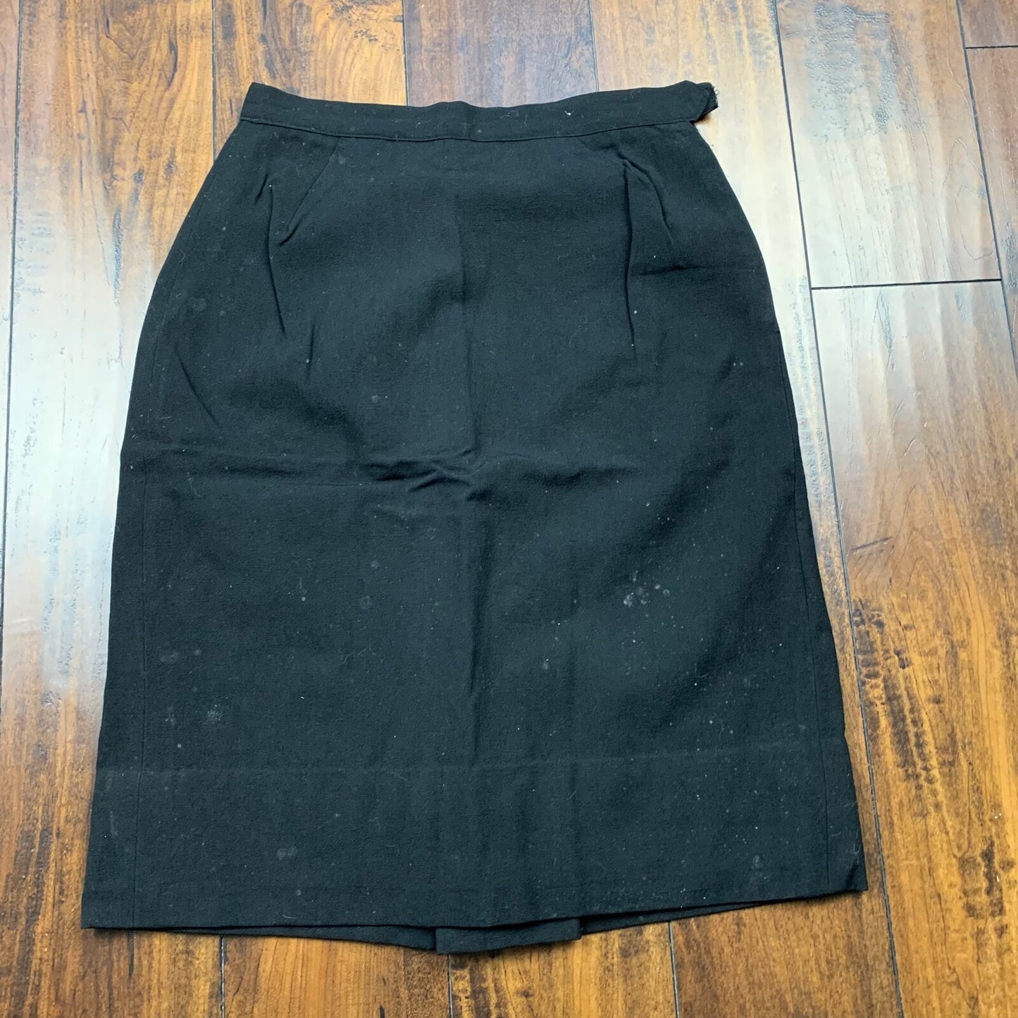 Vintage USA Rockabilly Womens Dress Black Skirt 60s 70s Top Bottom Sanforized