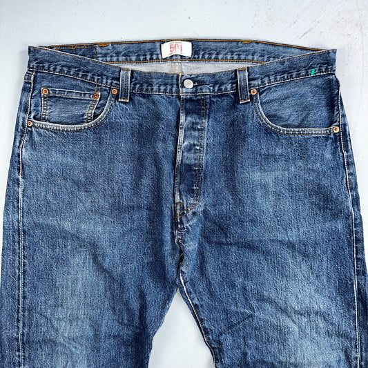 Levis 501 Vintage Y2K XX Straight Leg Jeans Blue Med Wash 40x32 Act 40x31