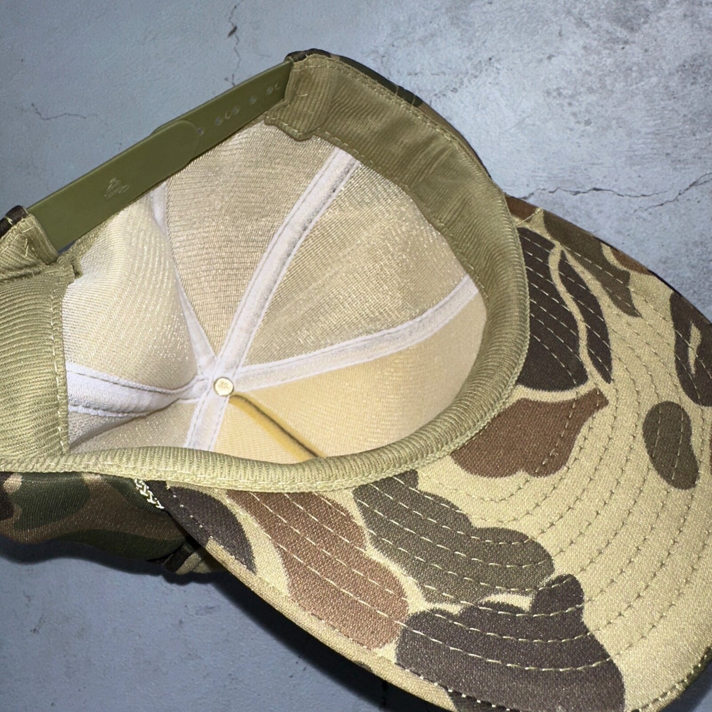 Balderson Camo Green 80s VTG Hat Cap Snapback Otto Trucker Hunting Woodland