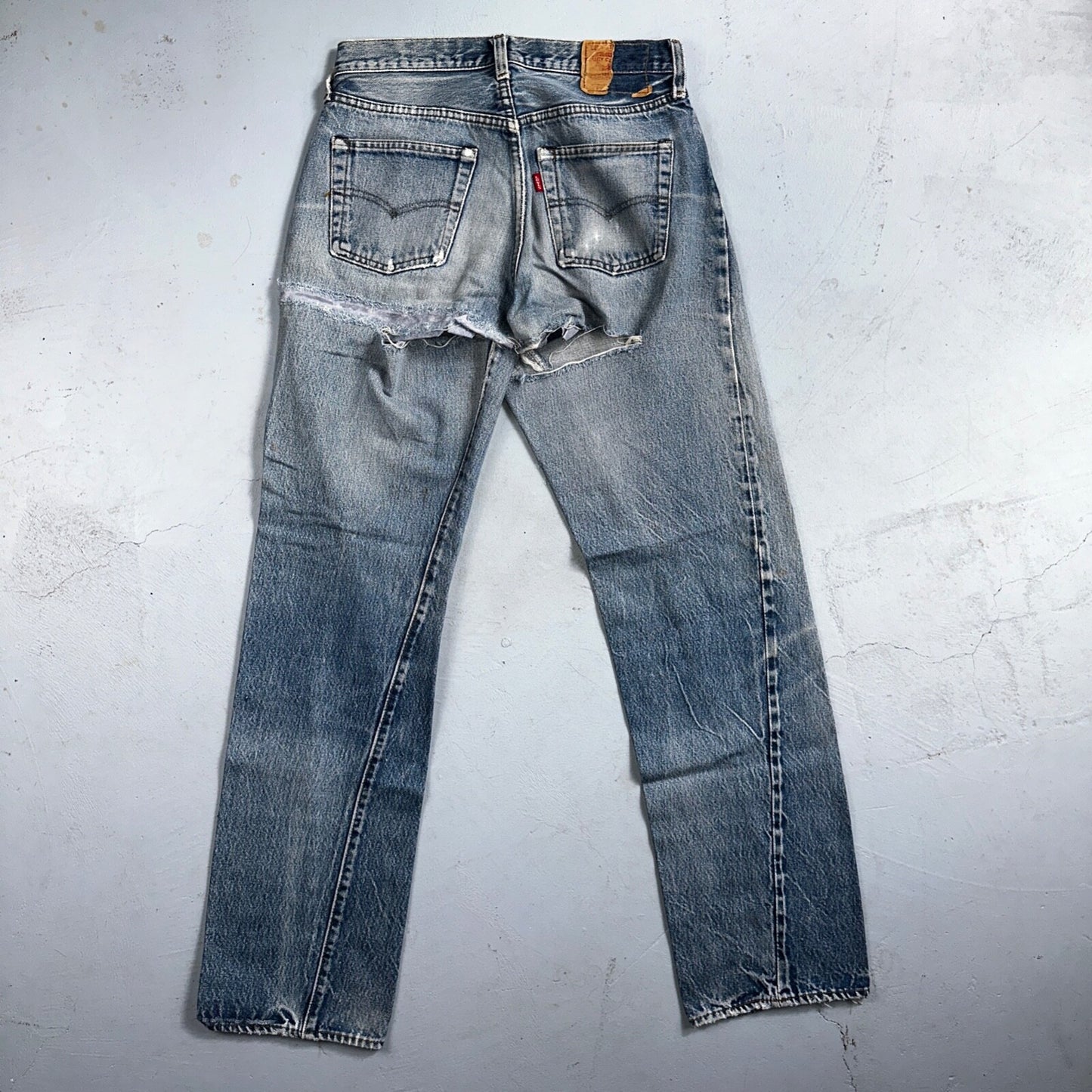 Levis 501 Vintage 80s Redline Selvedge USA XX Jeans Light Wash 1980s Act 28x32