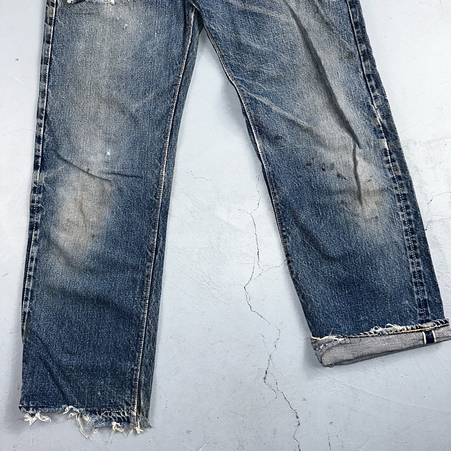 Levis 501 XX Big E Vintage 40s Redline Selvedge USA XX 1940s 50s Jeans 29x28