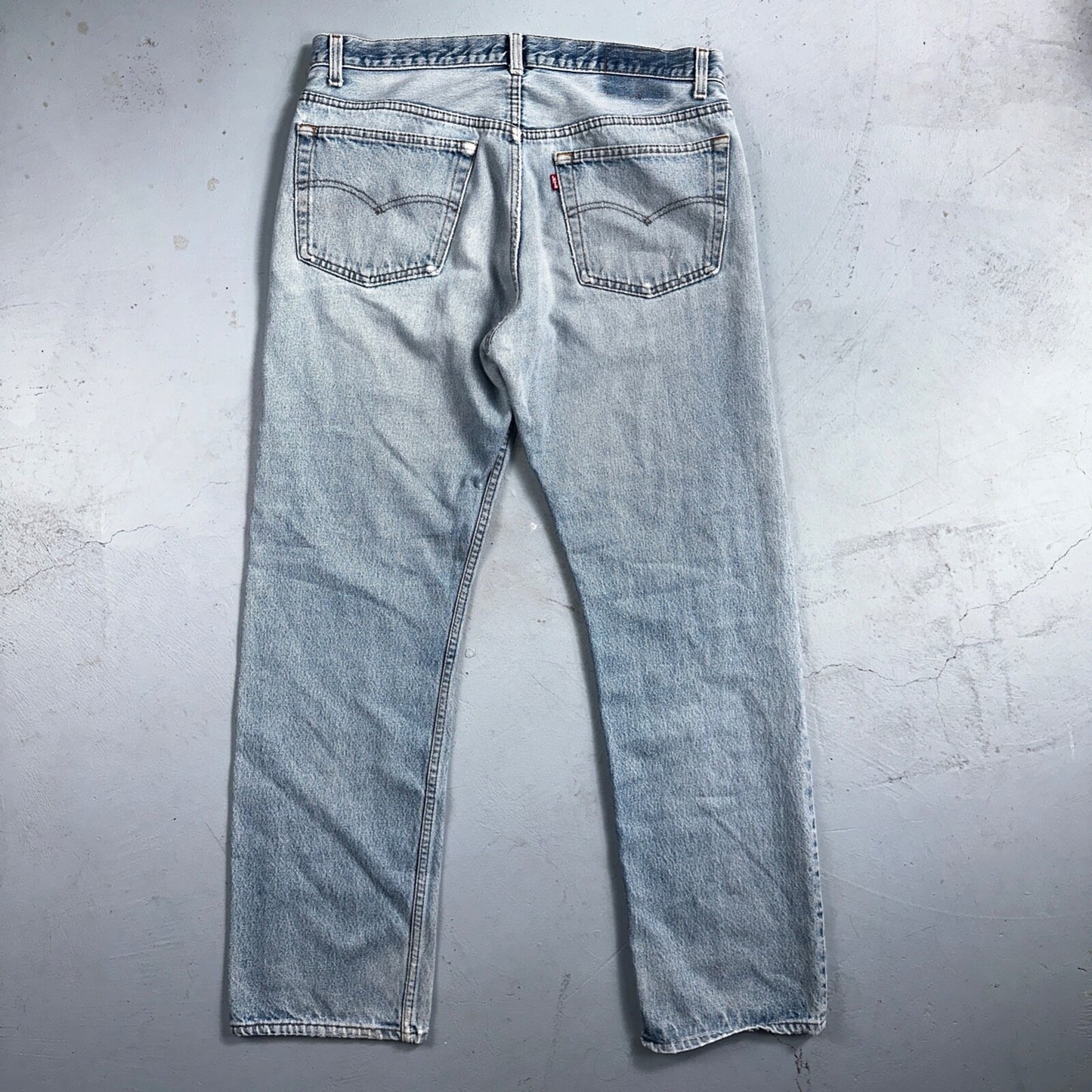 Levis 501 Vintage 80s USA XX 90s Straight Leg Jeans 38x34 Light Wash Act 34x29