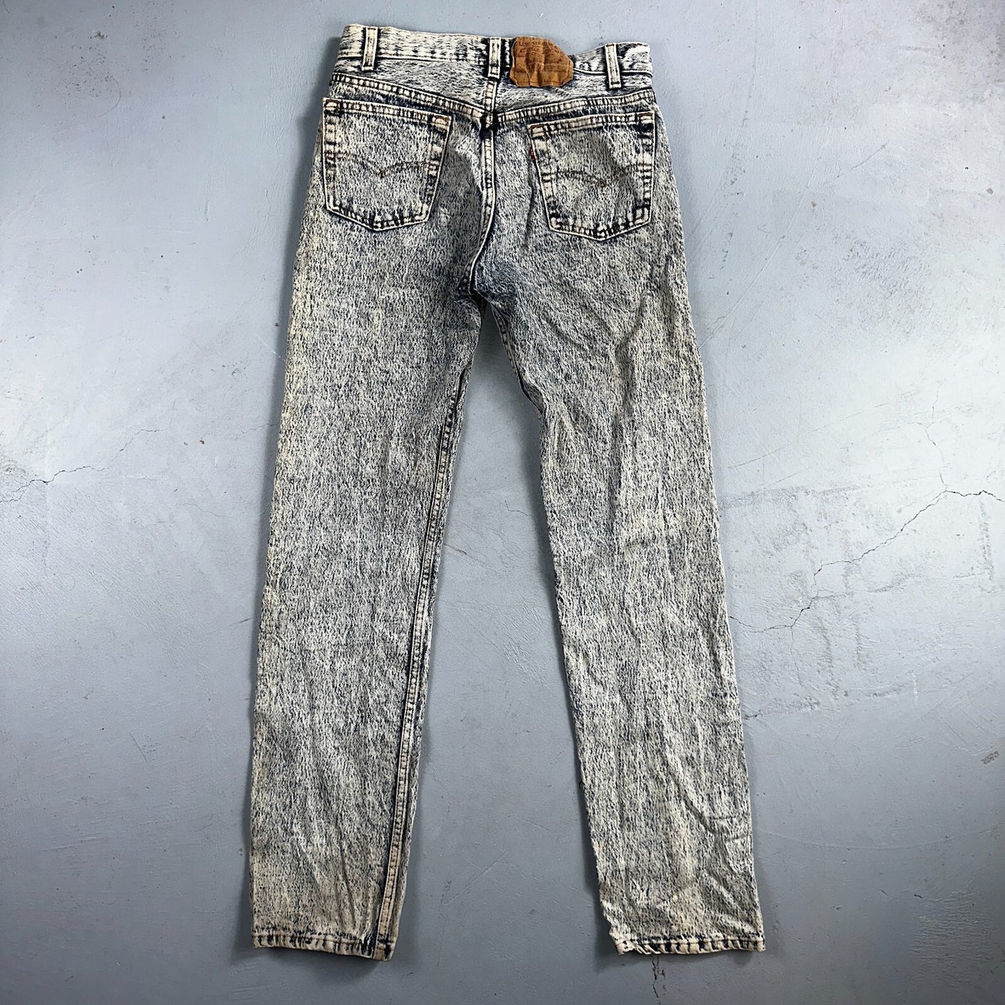 Levis 501 Vintage 80s USA XX Straight Leg Jeans Blue Acid Wash 30x34 Act 28x32