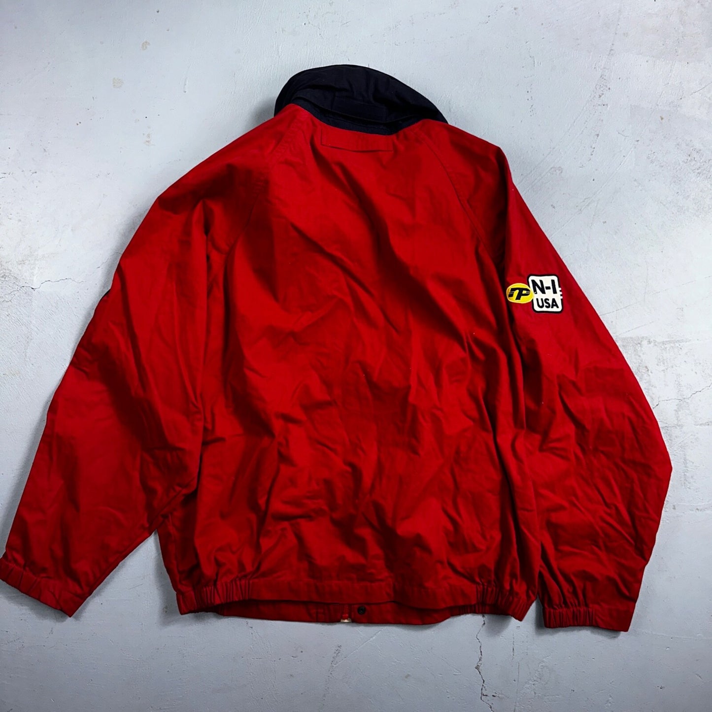 Nautica Jacket Adult Large Full Zip USA 90s Performance Mens N1 Red Rare