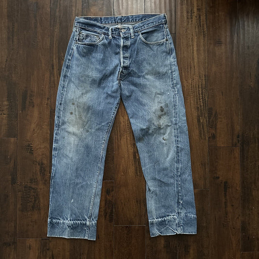 Levis 501 XX Big E True Vintage 60s Redline Selvedge Denim Jeans 1960s 32x28 31